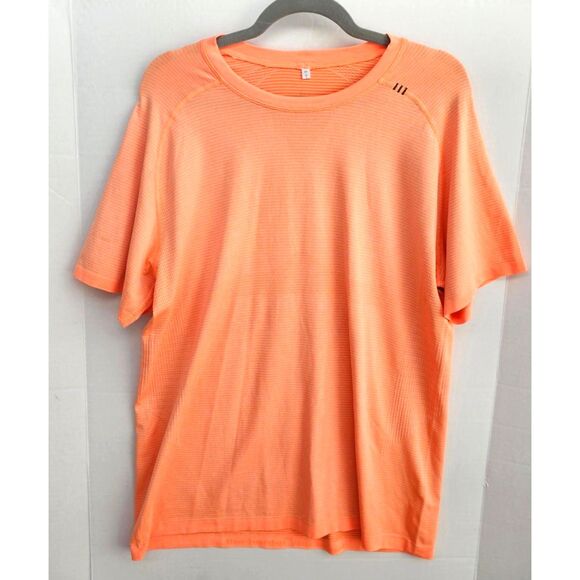 Lululemon Men’s Metal Vent Tech Training / Workout Tee | Size L | Orange - Picture 2 of 5